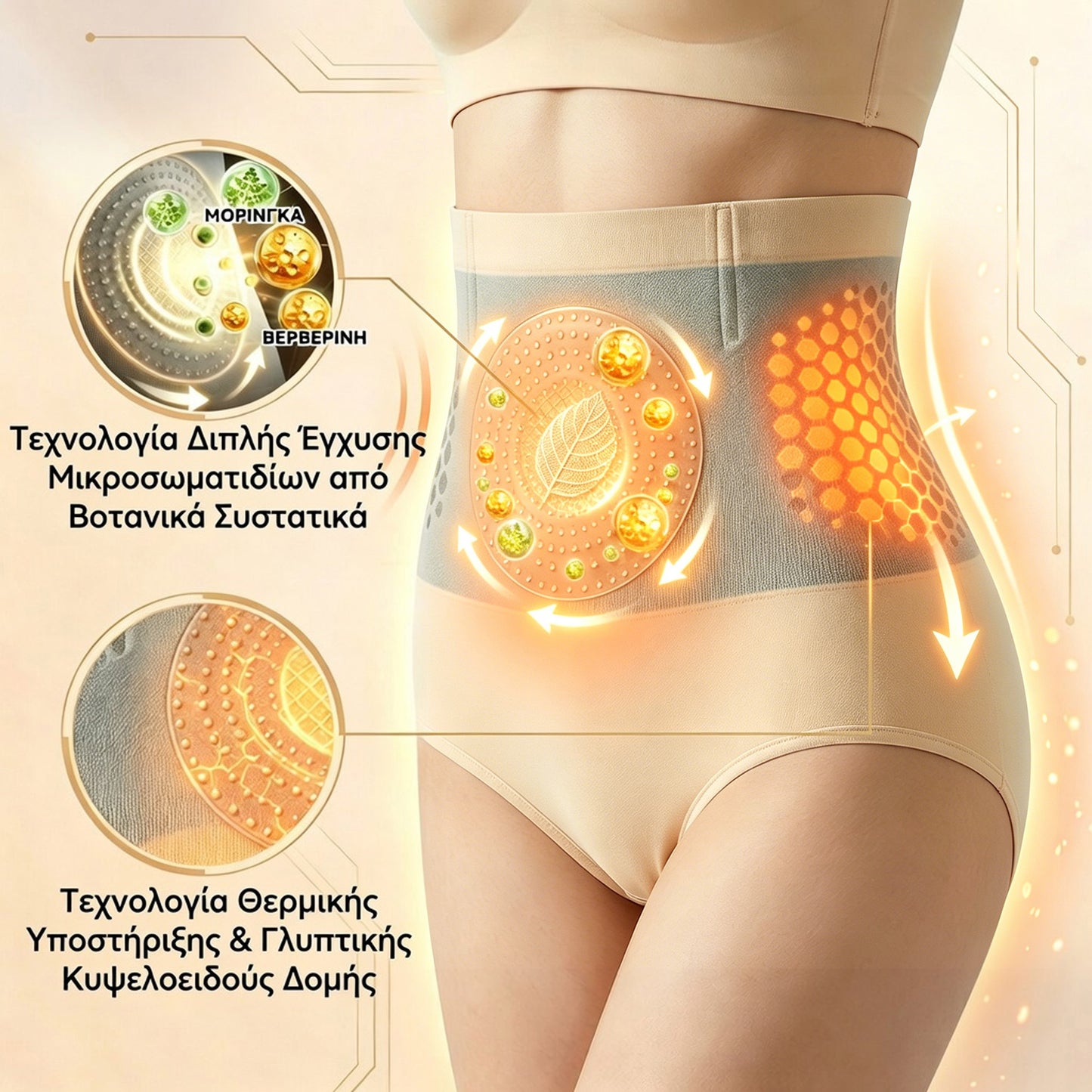 🇬🇷 Επίσημο Κατάστημα Μάρκας | 🐨 BQODQO® 💌 Μοριακή & Βερβερίνη 4-σε-1 Μικροσωματιδιακό Σορτσάκι Σχηματισμού Σώματος και Καύσης Λίπους 2026🧪🧪