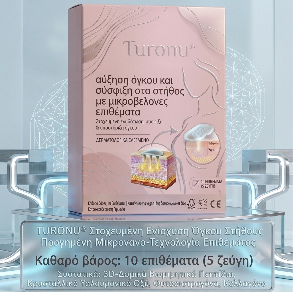 ✨Turonu® 🥰 Προηγμένο Επίθεμα με Νανο-Μικροβελόνες για Στοχευμένη Αυξητική Στήθους🧪🇬🇷